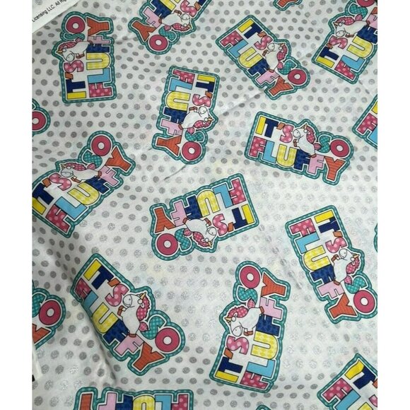 Despicable Me Its So Fluffy Unicorn Fabric VIP Cranston 55" long x 43" wide - Picture 2 of 9